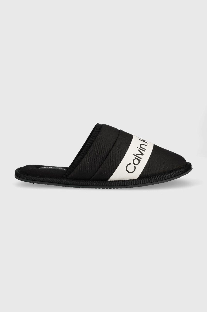 Calvin Klein Jeans Pantofle Home Slide černá barva - Pepit.cz