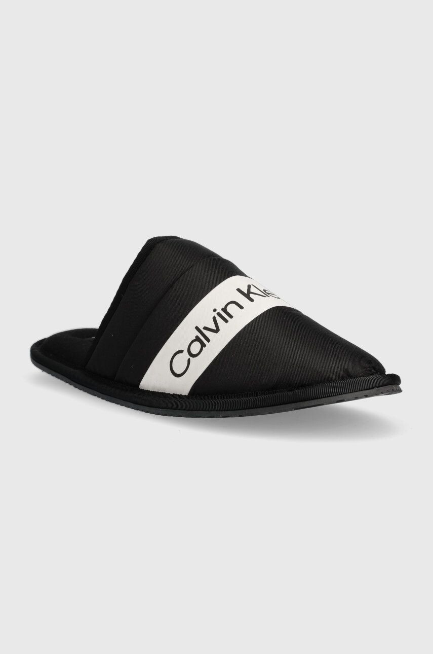 Calvin Klein Jeans Pantofle Home Slide černá barva - Pepit.cz