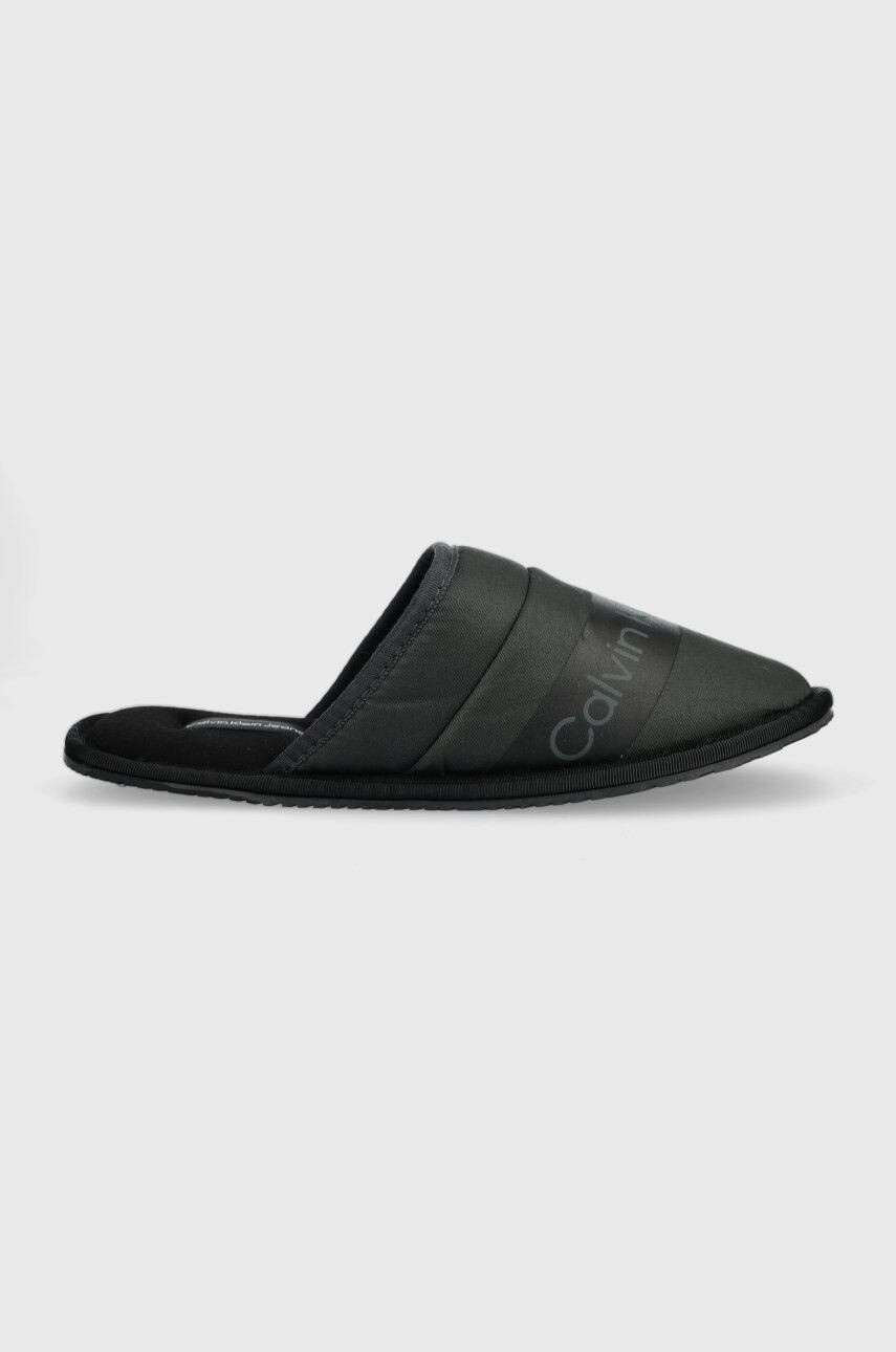 Calvin Klein Jeans Pantofle Home Slide zelená barva - Pepit.cz