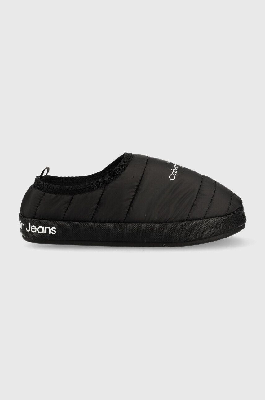 Calvin Klein Jeans Pantofle Home Slipper černá barva - Pepit.cz