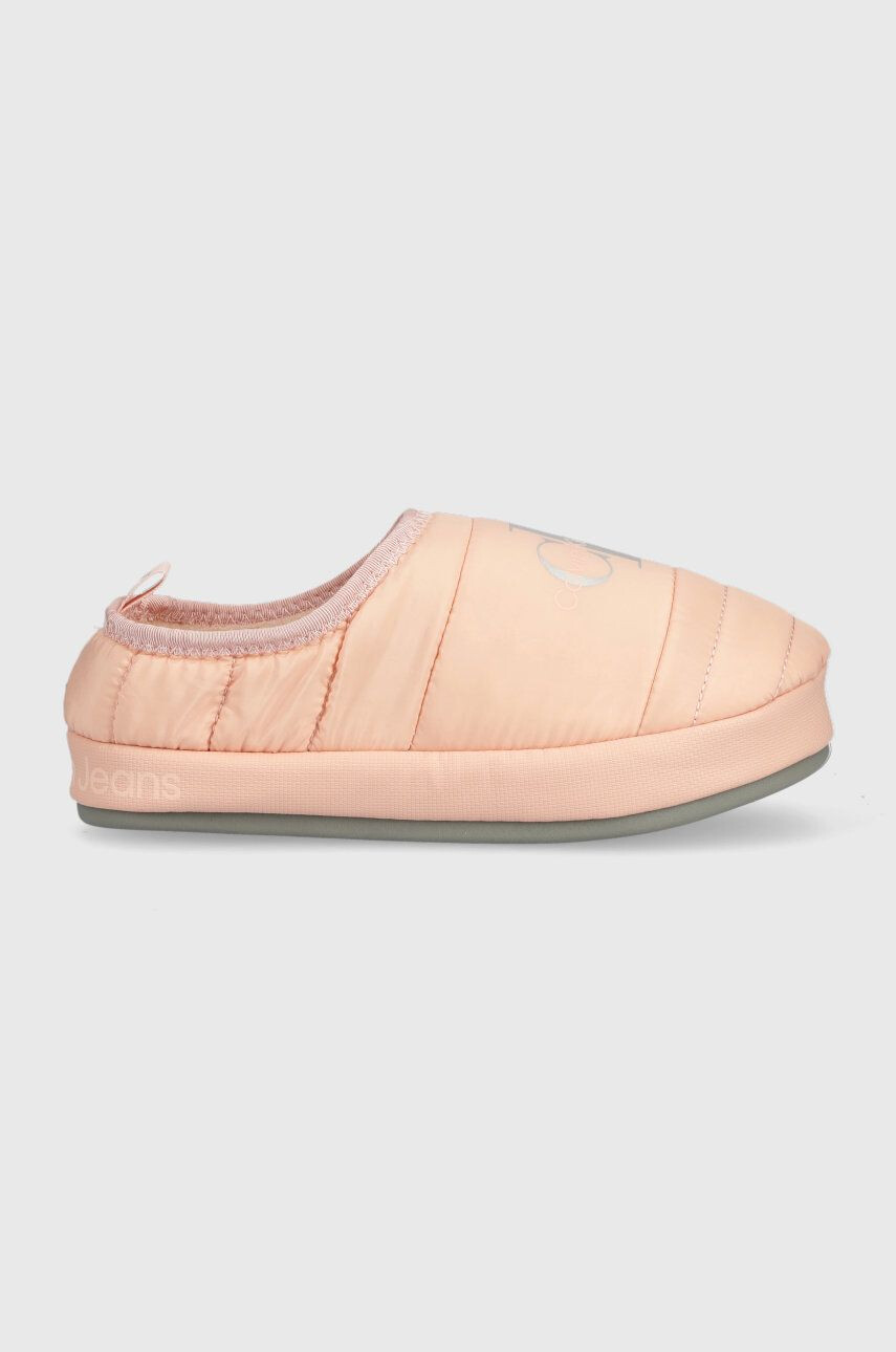 Calvin Klein Jeans Pantofle Home Slipper Wn růžová barva - Pepit.cz