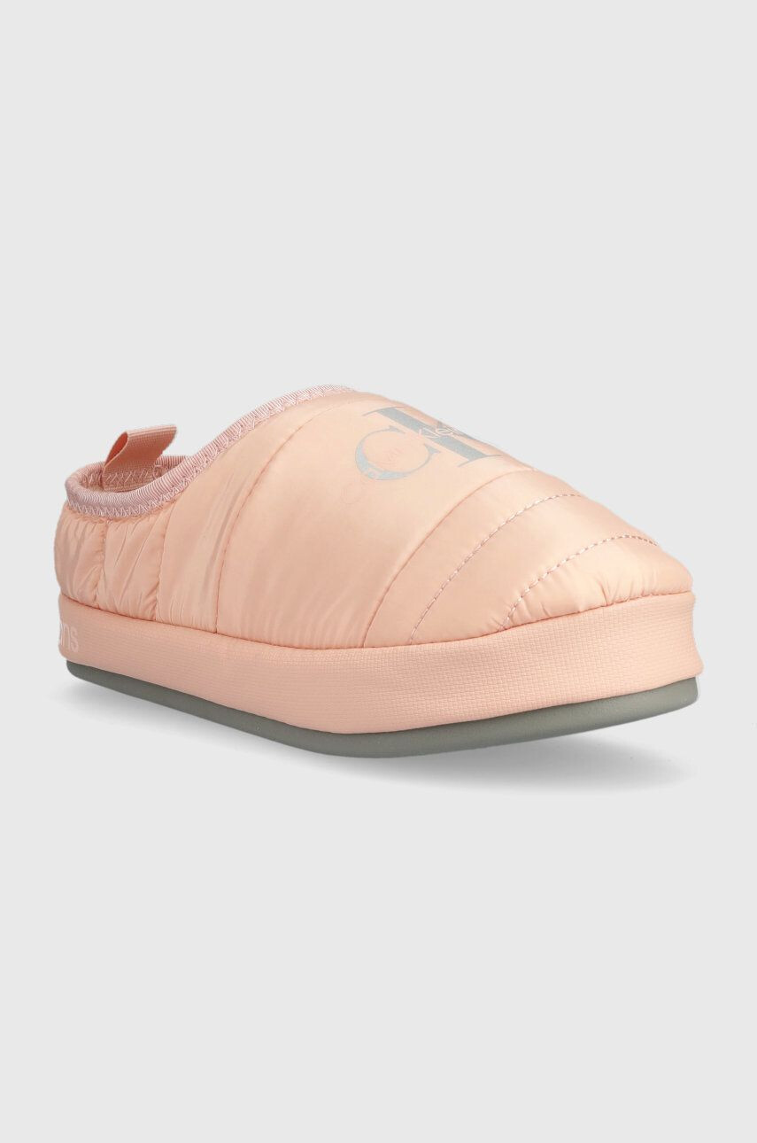 Calvin Klein Jeans Pantofle Home Slipper Wn růžová barva - Pepit.cz