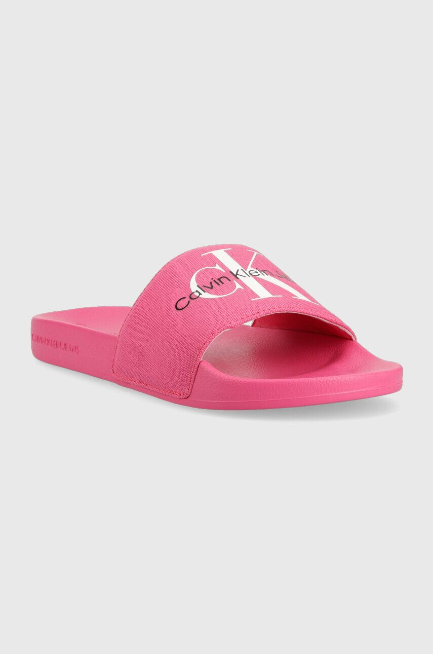 Calvin Klein Jeans Pantofle SLIDE MONOGRAM CO - Pepit.cz