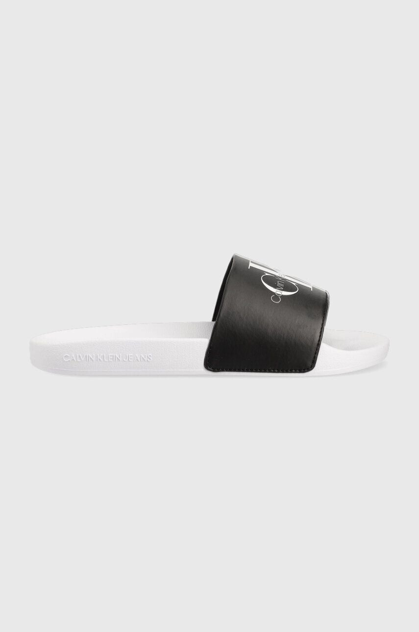 Calvin Klein Jeans Pantofle SLIDE NY PEARL dámské černá barva YW0YW01243 - Pepit.cz