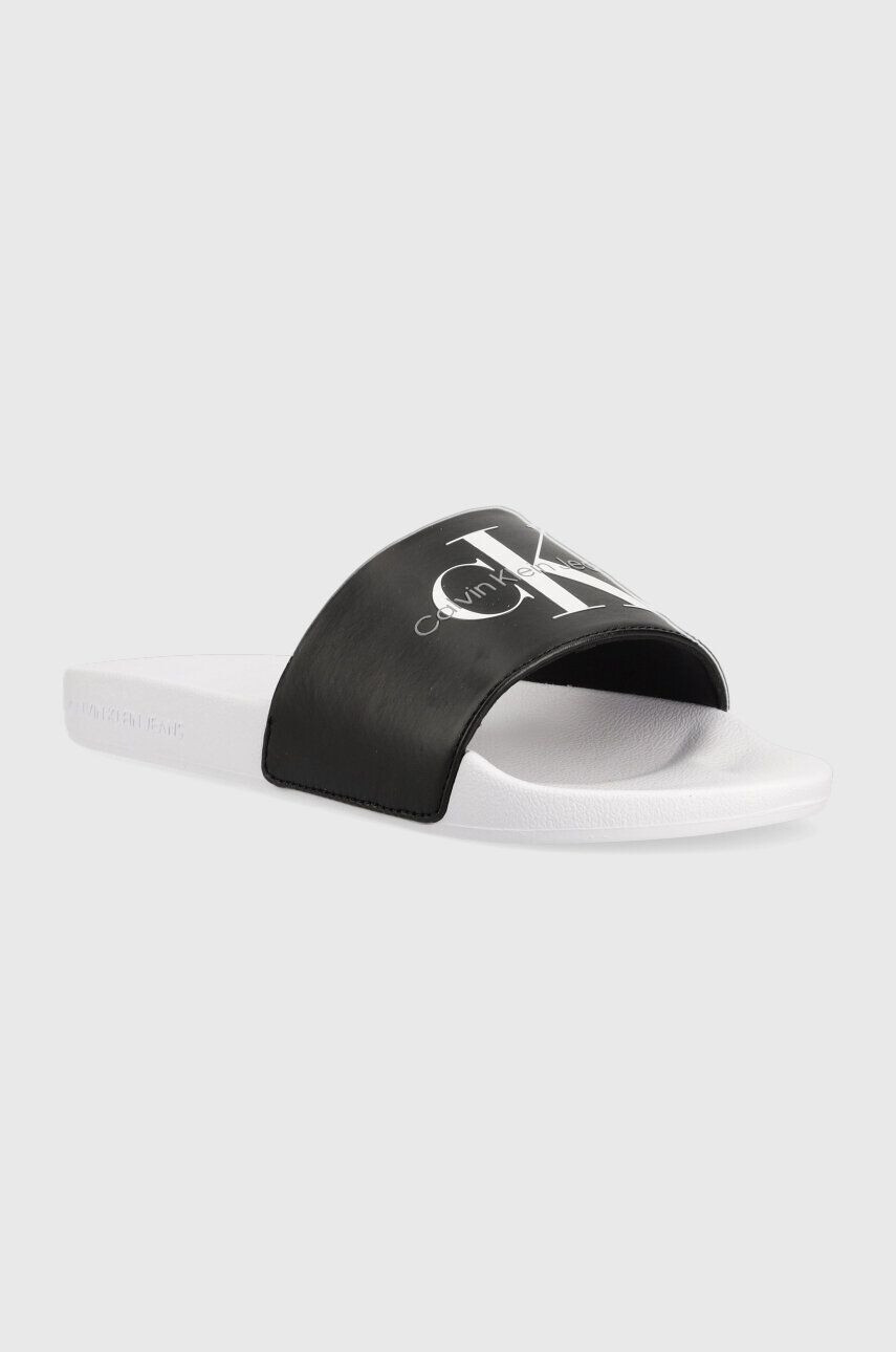 Calvin Klein Jeans Pantofle SLIDE NY PEARL dámské černá barva YW0YW01243 - Pepit.cz