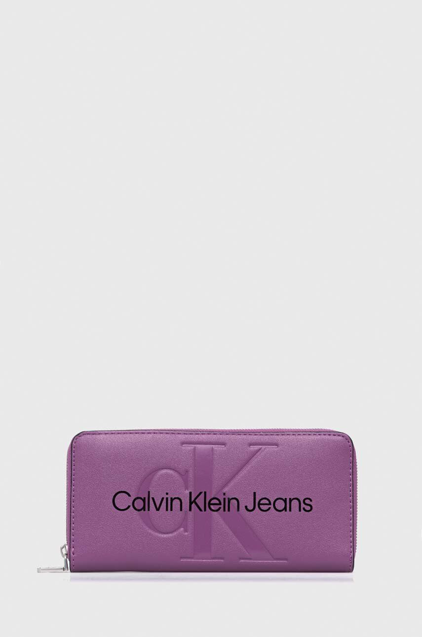 Calvin Klein Jeans Peněženka černá barva - Pepit.cz