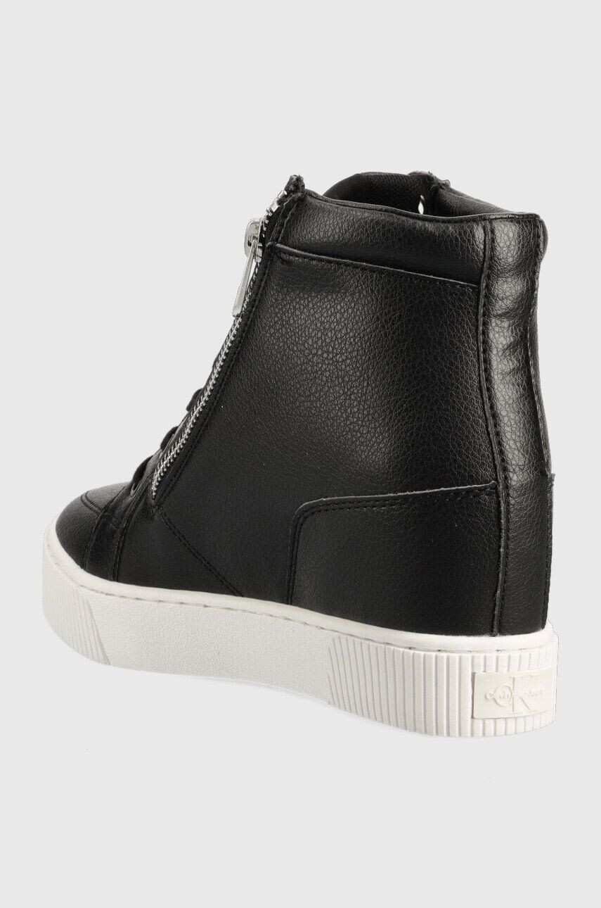 Calvin Klein Jeans Sneakers boty Hidden Wedge Cupsole Laceup černá barva - Pepit.cz