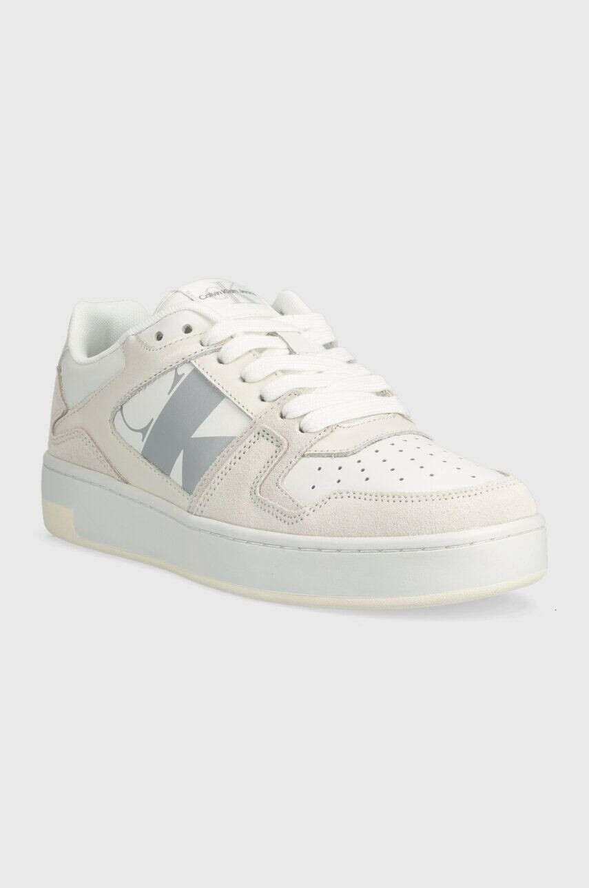 Calvin Klein Jeans Sneakers boty BASKET CUPSOLE LACEU bílá barva YW0YW01273 - Pepit.cz