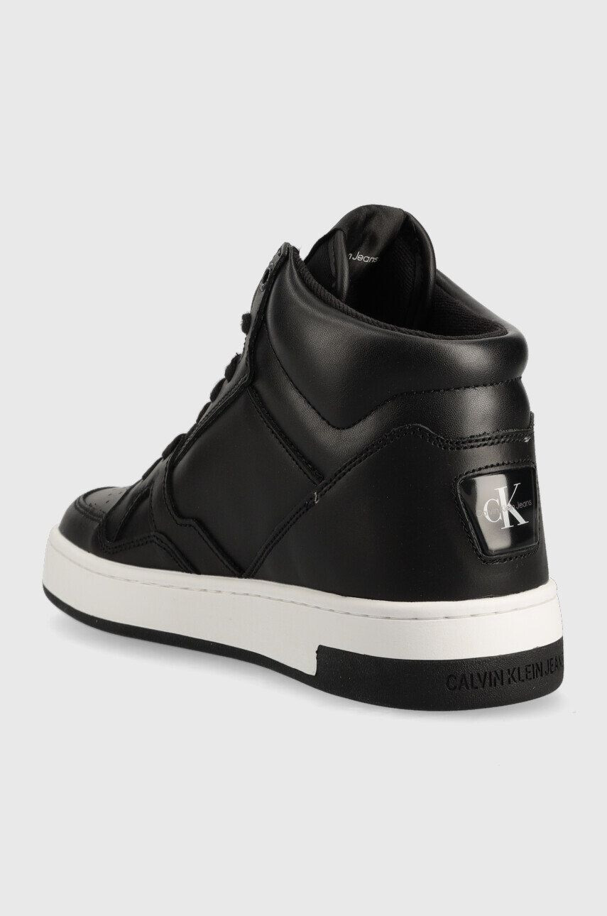 Calvin Klein Jeans Sneakers boty Basket Cupsole Mid černá barva - Pepit.cz