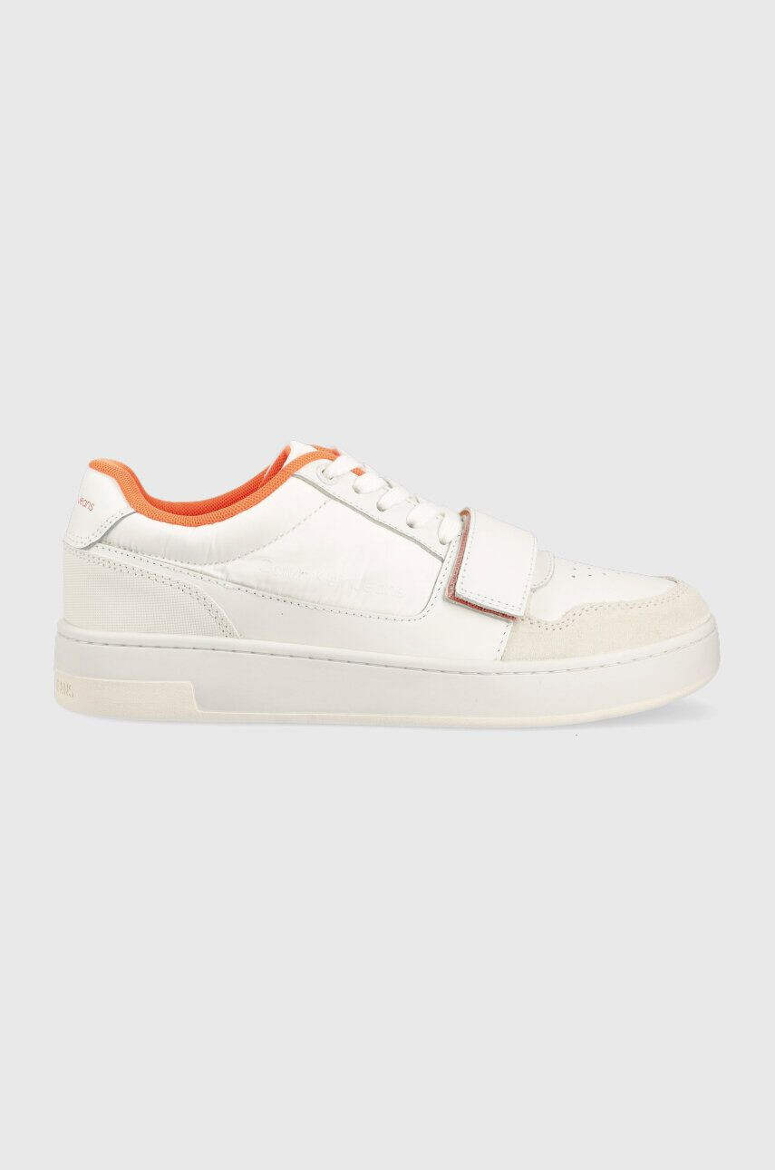 Calvin Klein Jeans Sneakers boty BASKET CUPSOLE VELCRO SOFTNY bílá barva YM0YM00609 - Pepit.cz