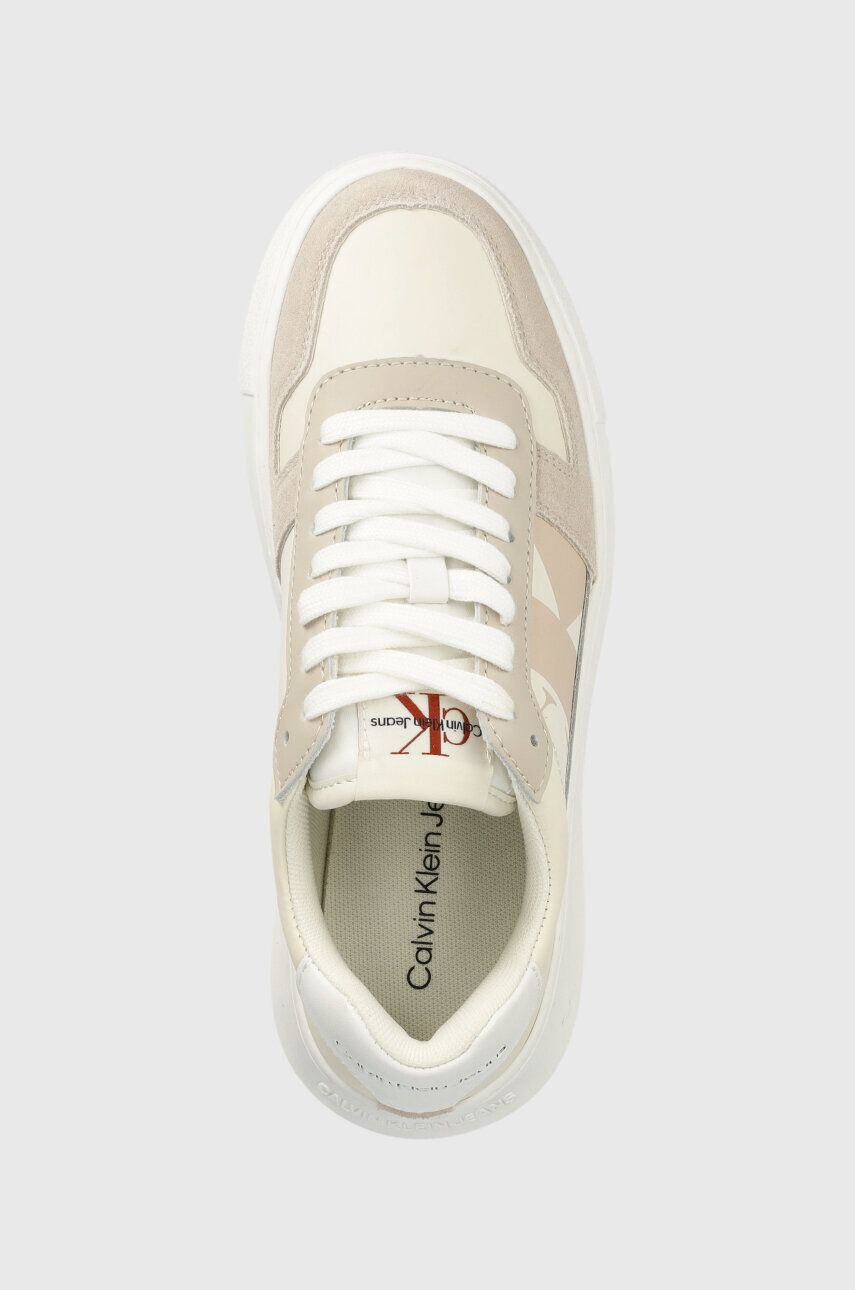 Calvin Klein Jeans Sneakers boty CHUNKY CUPSOLE LACEU béžová barva YW0YW01046 - Pepit.cz