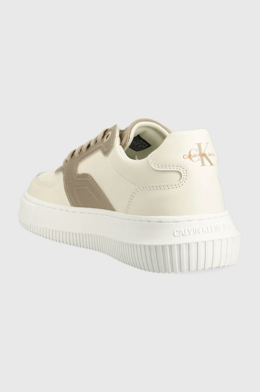 Calvin Klein Jeans Sneakers boty CHUNKY CUPSOLE SATIN WN béžová barva - Pepit.cz