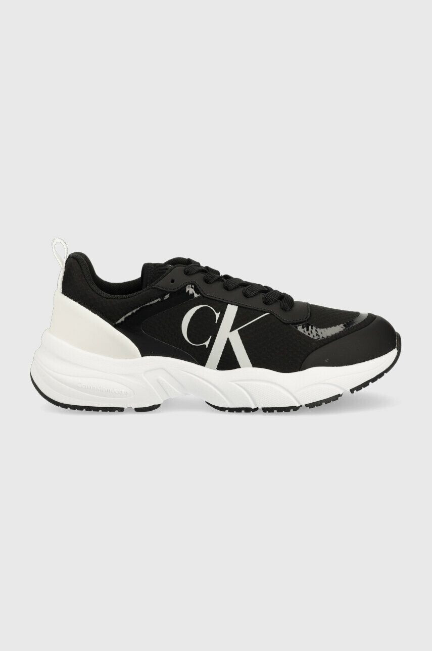 Calvin Klein Jeans Sneakers boty RETRO TENNIS OVER MESH WN černá barva YW0YW00946 - Pepit.cz