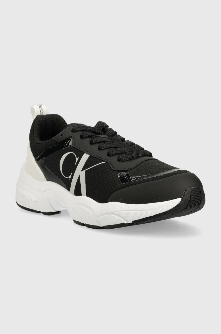 Calvin Klein Jeans Sneakers boty RETRO TENNIS OVER MESH WN černá barva YW0YW00946 - Pepit.cz