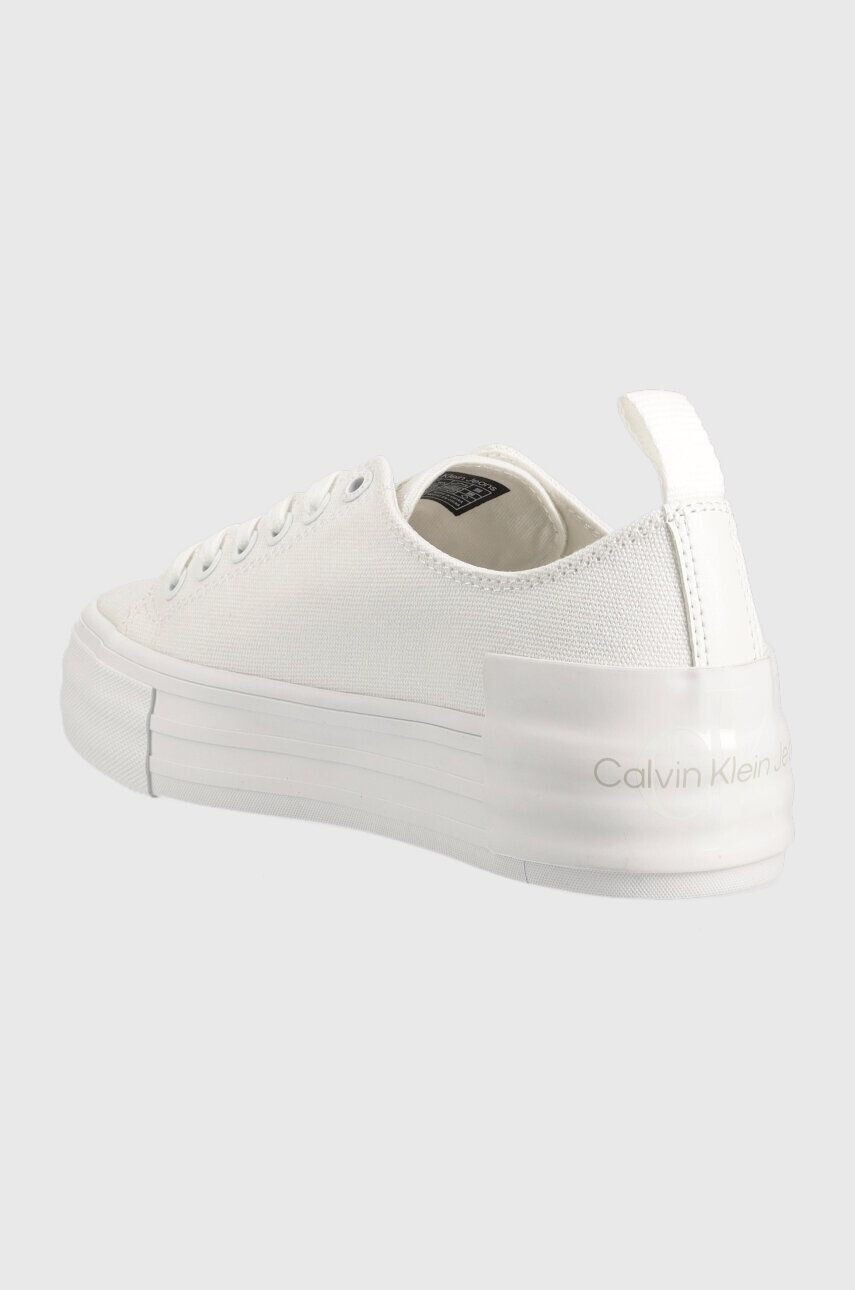 Calvin Klein Jeans Tenisky BOLD VULC FLATF LACE dámské černá barva YW0YW01039 - Pepit.cz