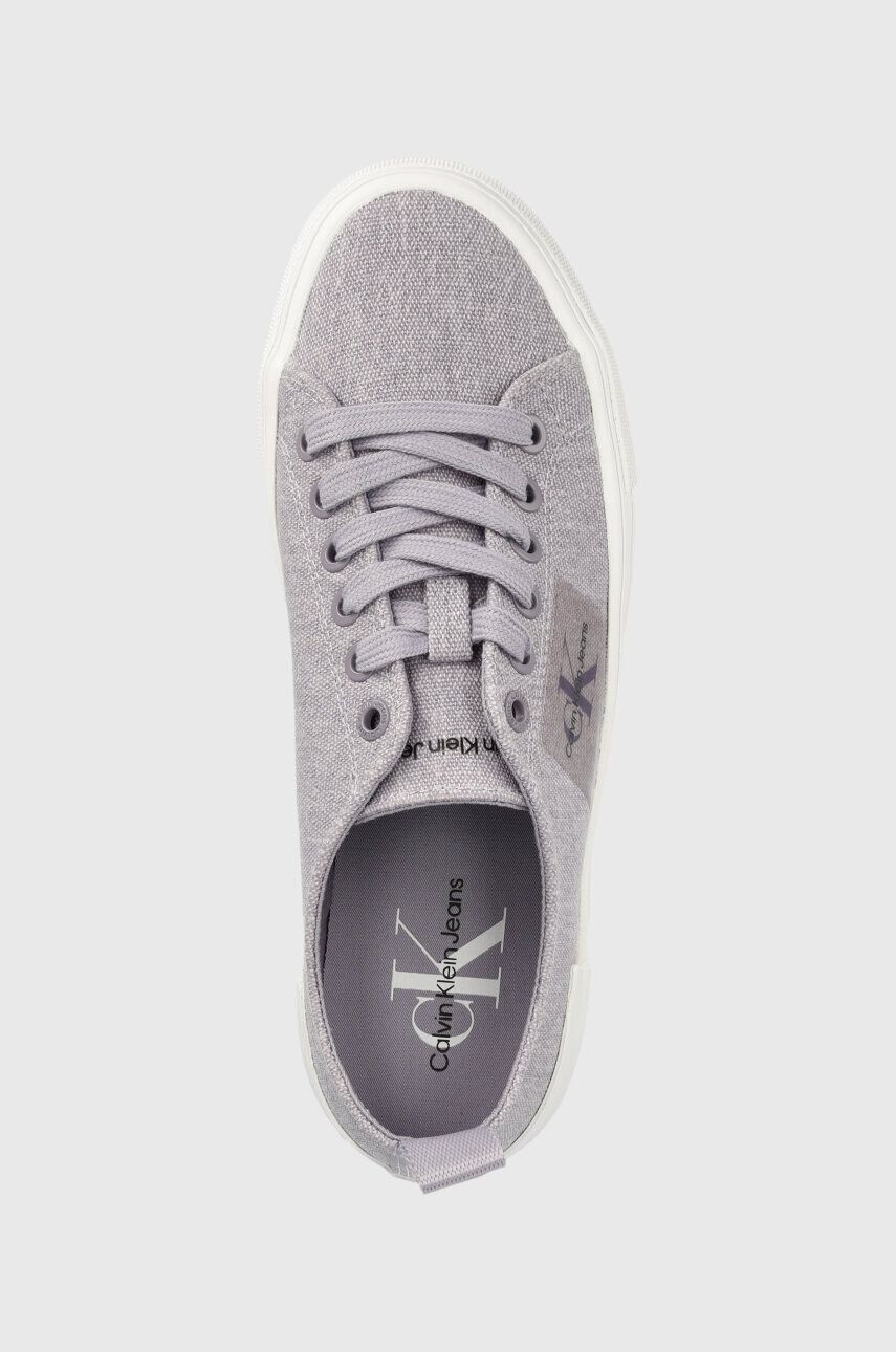 Calvin Klein Jeans Tenisky BOLD VULC FLATF LACE dámské fialová barva YW0YW01039 - Pepit.cz