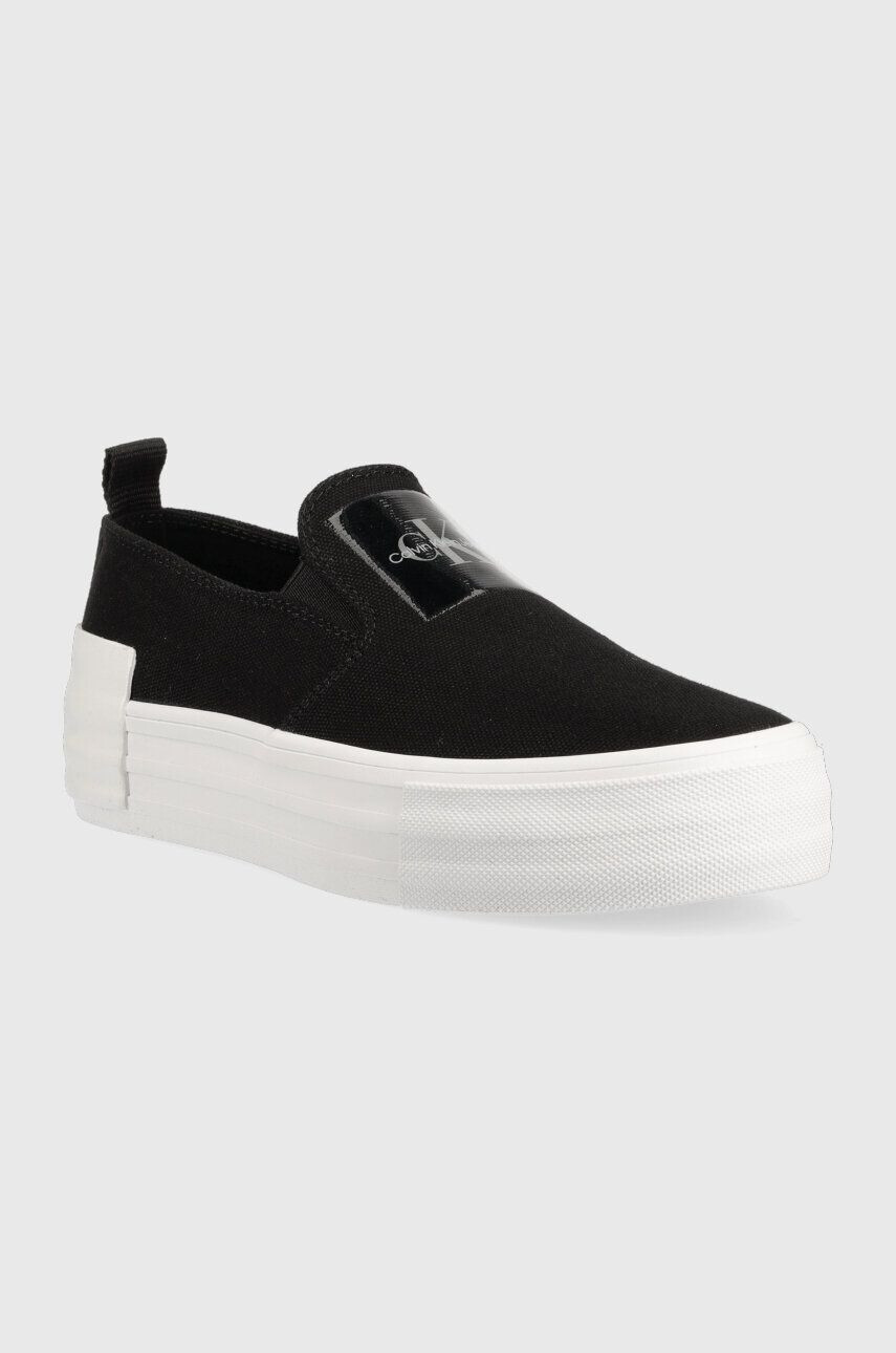 Calvin Klein Jeans Tenisky BOLD VULC FLATF SLIP dámské fialová barva YW0YW01040 - Pepit.cz