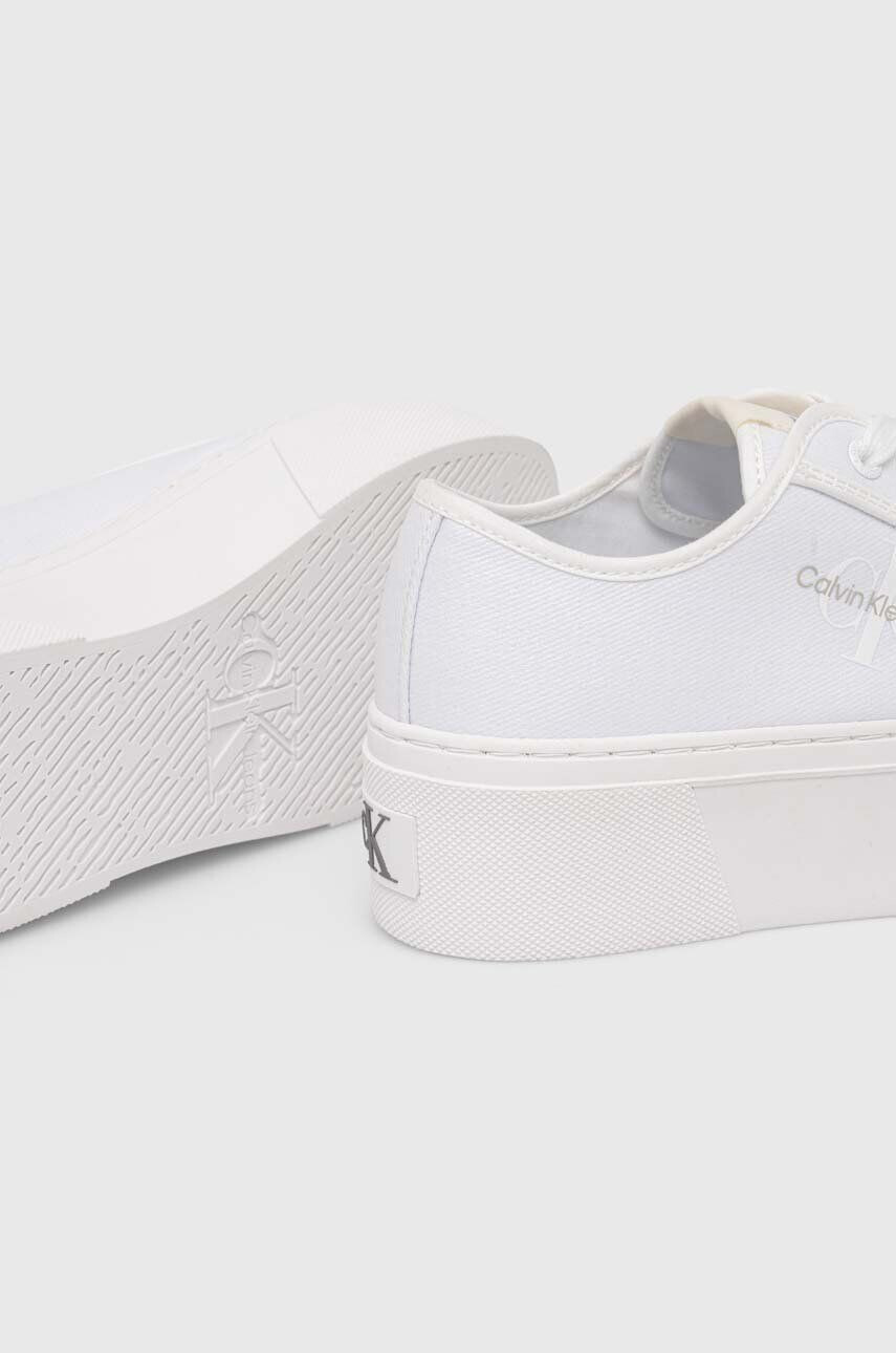 Calvin Klein Jeans Tenisky CUPSOLE FLATFORM NY bílá barva YW0YW01221 - Pepit.cz