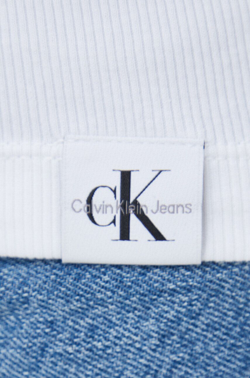 Calvin Klein Jeans Tričko bílá barva - Pepit.cz