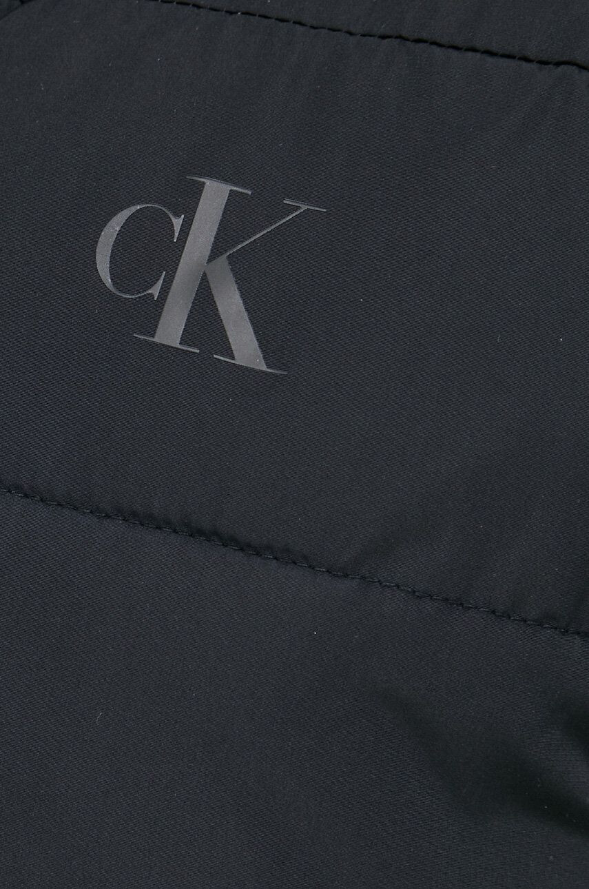 Calvin Klein Jeans Vesta černá barva - Pepit.cz