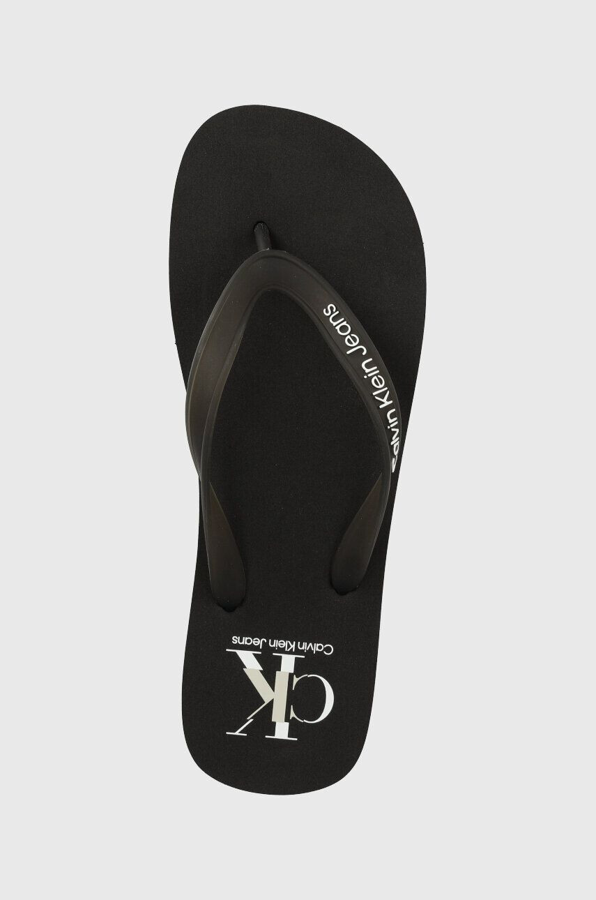 Calvin Klein Jeans Žabky BEACH SANDAL AOP pánské černá barva YM0YM00656 - Pepit.cz