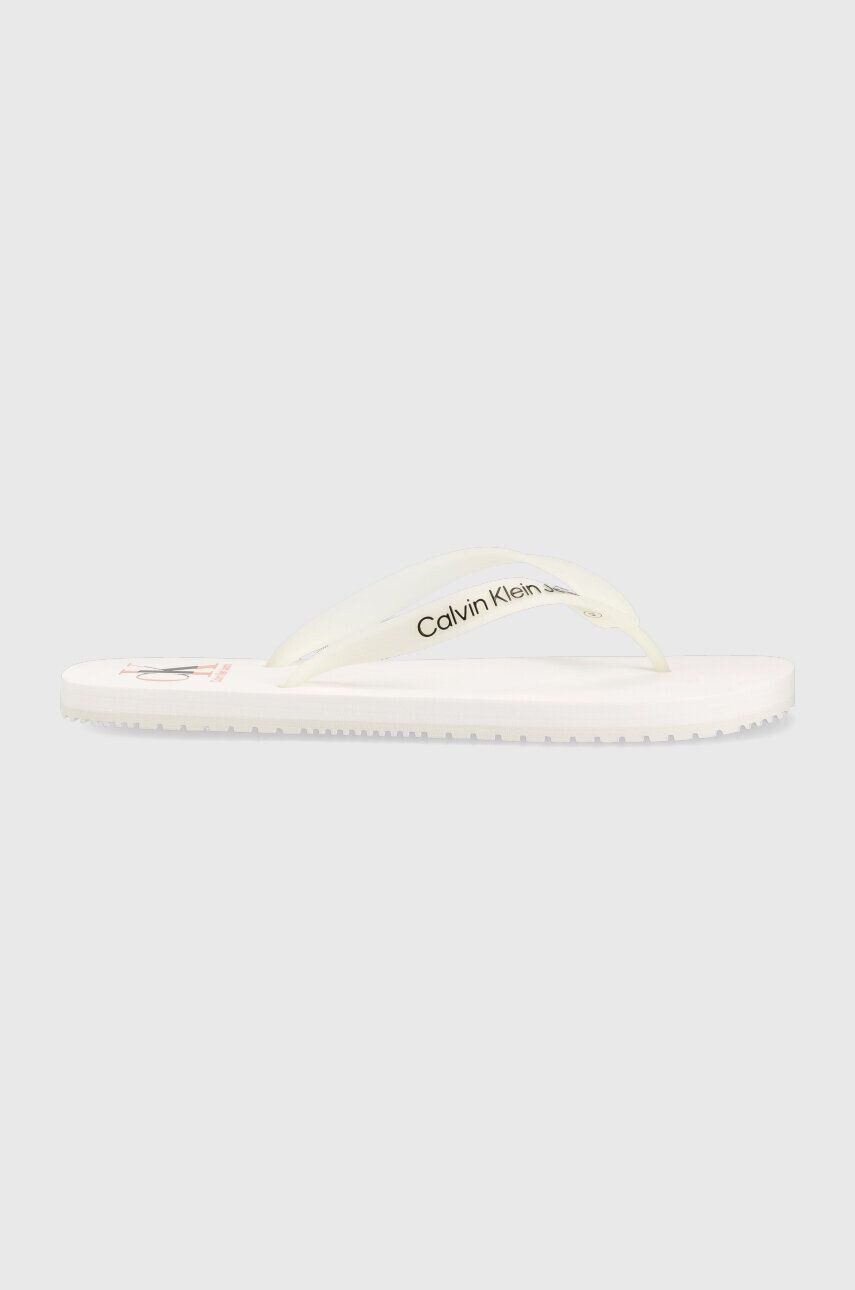 Calvin Klein Jeans Žabky BEACH SANDAL AOP pánské černá barva YM0YM00656 - Pepit.cz