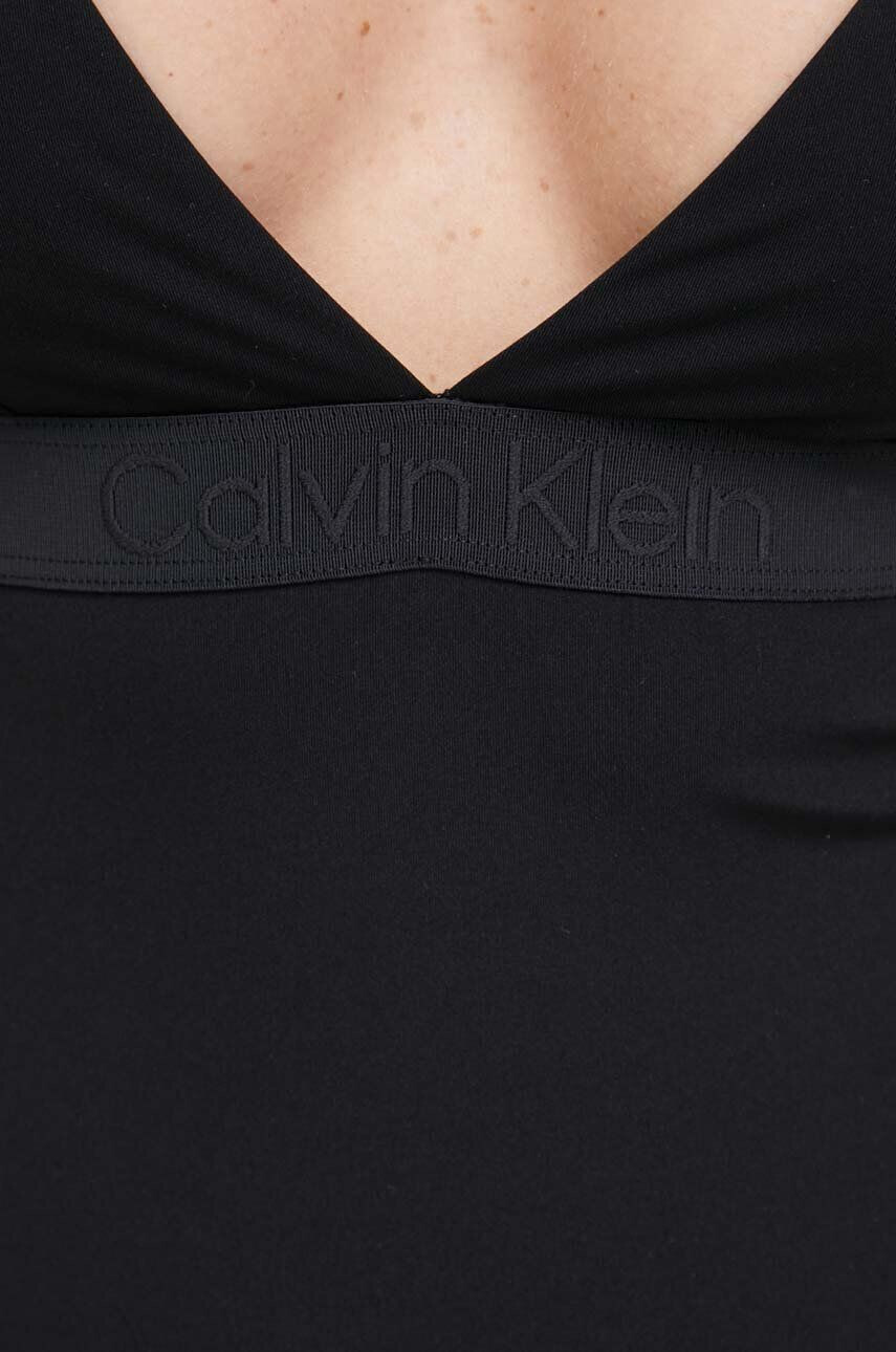 Calvin Klein Jednodílné plavky černá barva mírně vyztužený košík - Pepit.cz