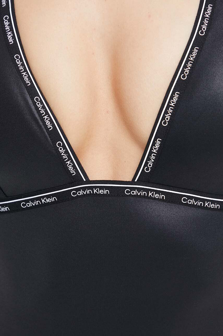 Calvin Klein Jednodílné plavky černá barva mírně vyztužený košík - Pepit.cz