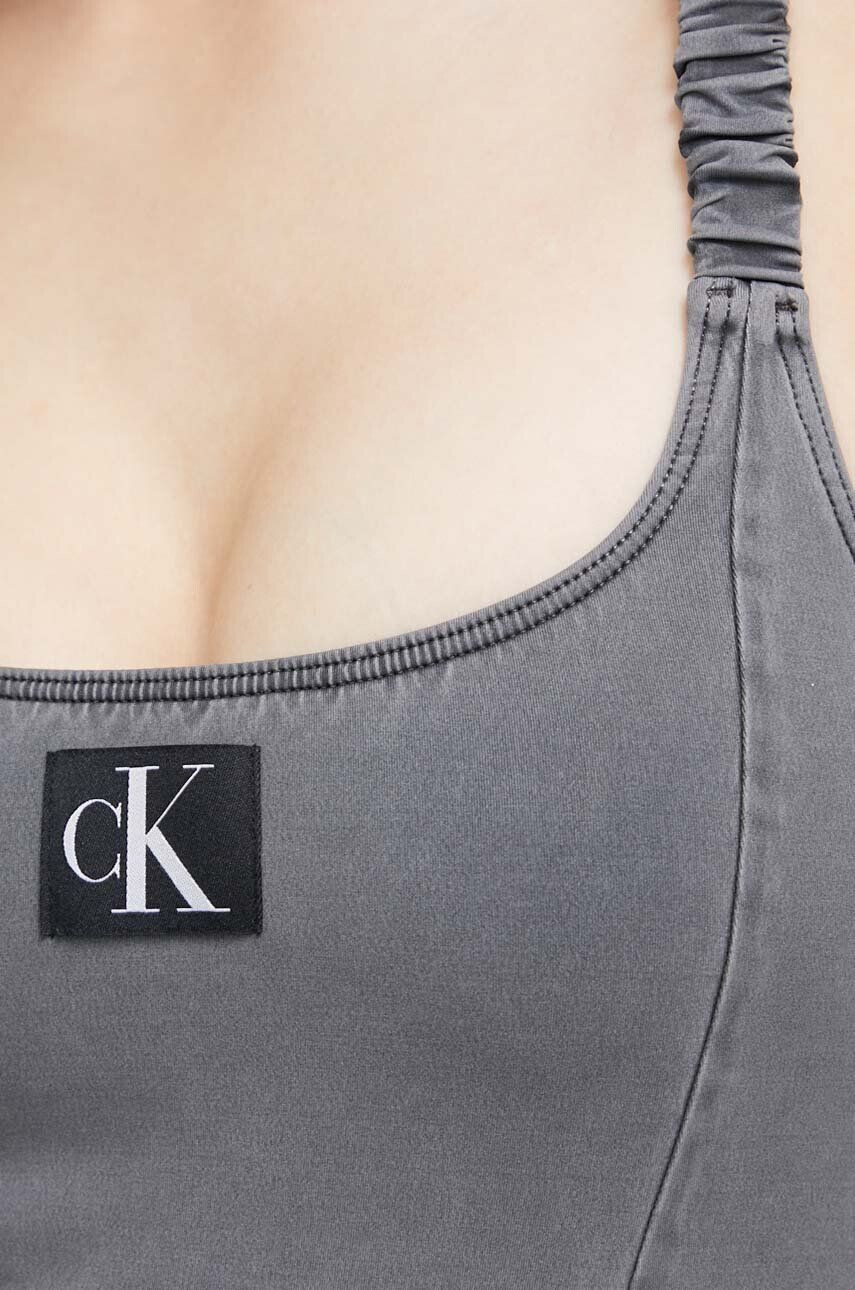 Calvin Klein Jednodílné plavky černá barva mírně vyztužený košík - Pepit.cz