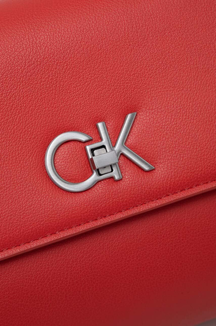 Calvin Klein Kabelka červená barva - Pepit.cz