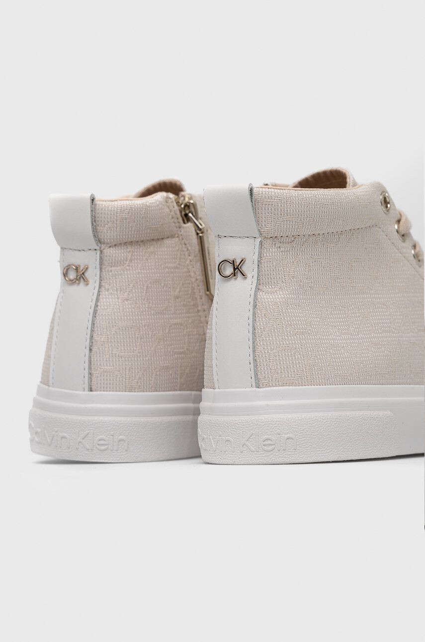 Calvin Klein Kecky Vulc High Top dámské béžová barva - Pepit.cz