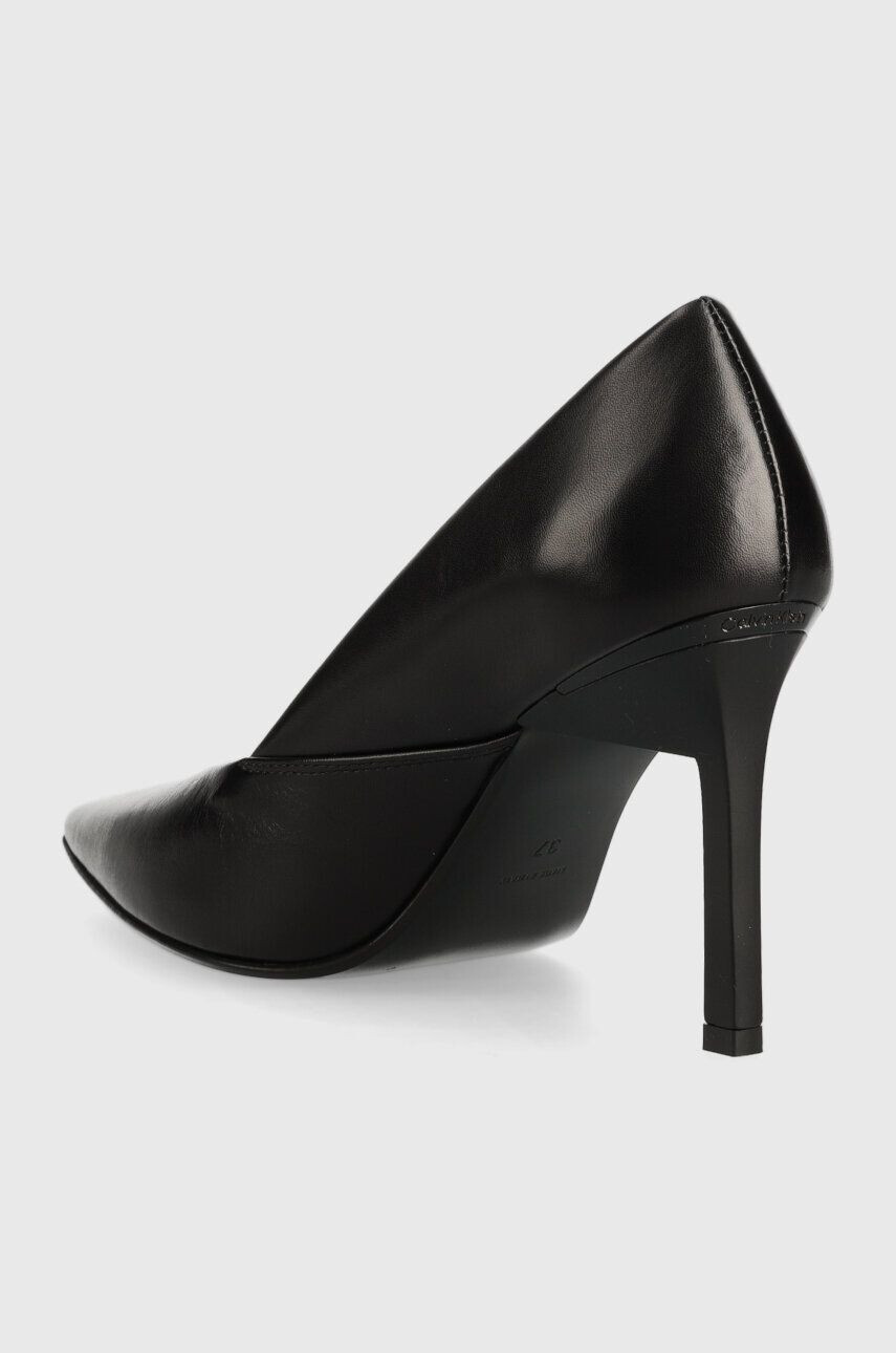 Calvin Klein Kožené lodičky GEO STILETTO PUMP 90 černá barva HW0HW01769 - Pepit.cz