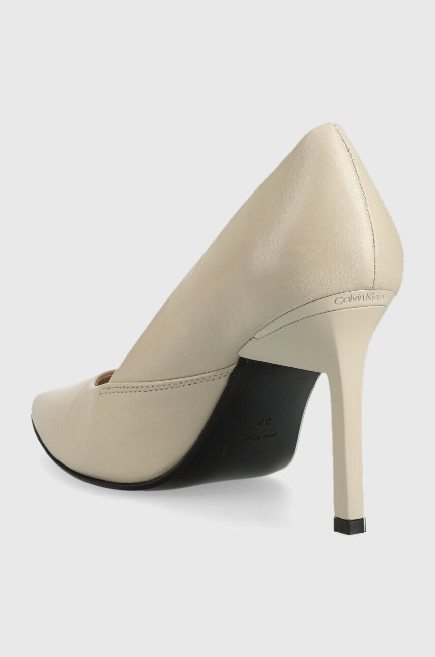 Calvin Klein Kožené lodičky GEO STILETTO PUMP 90 fialová barva HW0HW01769 - Pepit.cz