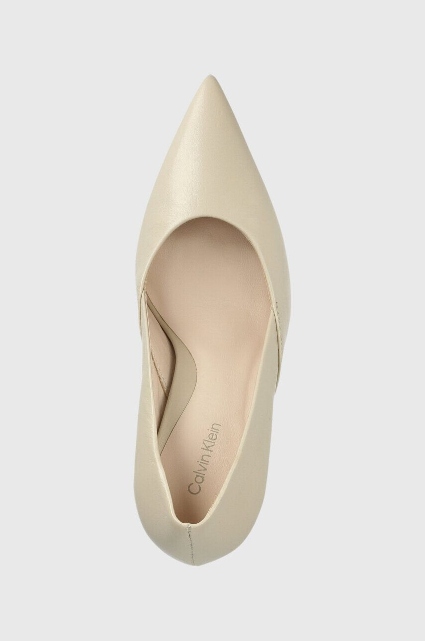 Calvin Klein Kožené lodičky GEO STILETTO PUMP 90 fialová barva HW0HW01769 - Pepit.cz