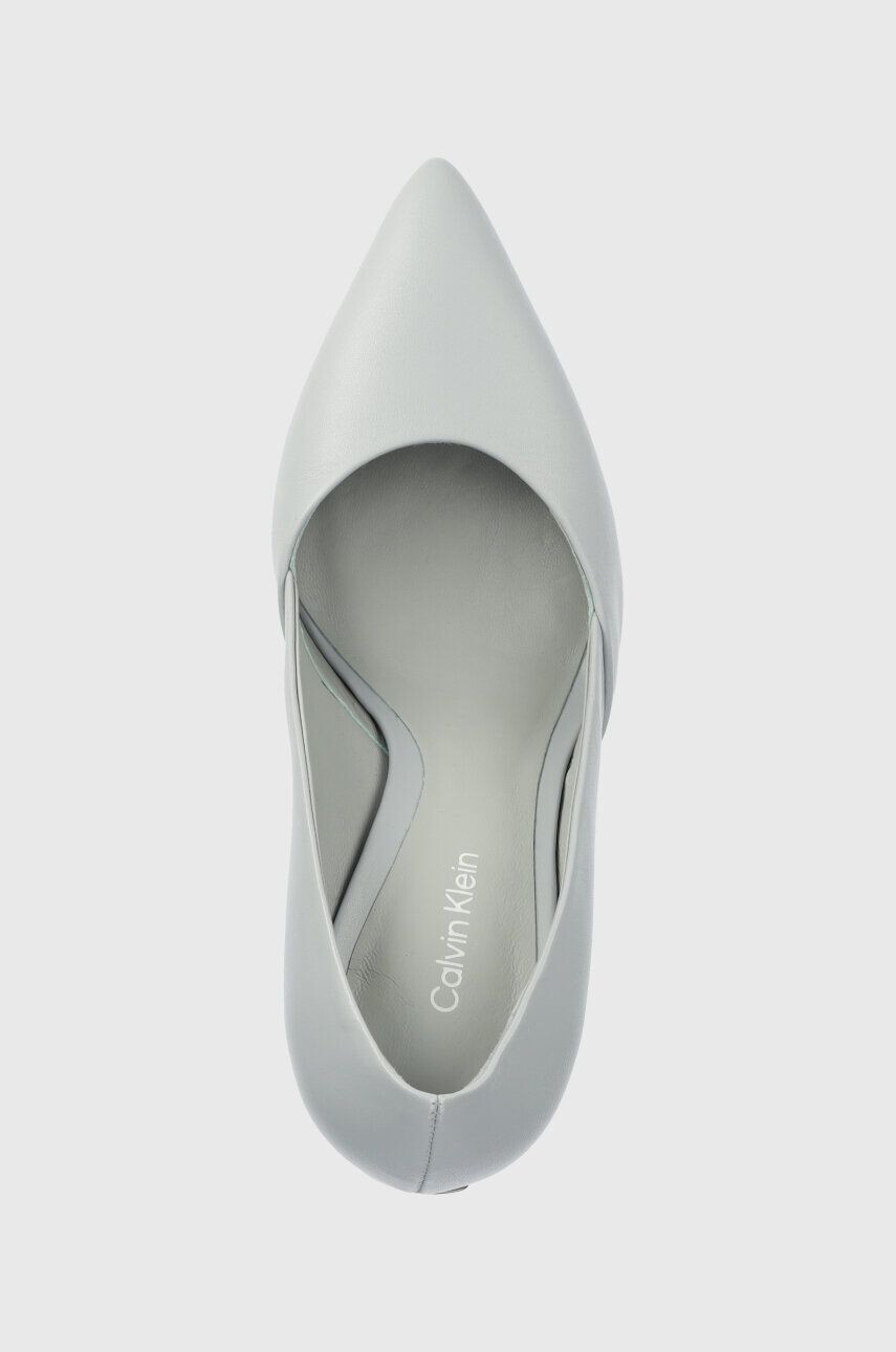 Calvin Klein Kožené lodičky Stiletto Pump 90 černá barva - Pepit.cz