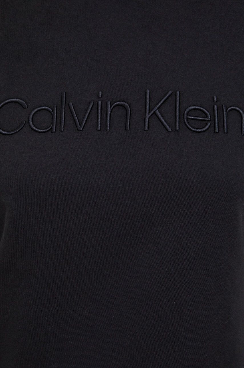 Calvin Klein Mikina dámská černá barva s aplikací - Pepit.cz