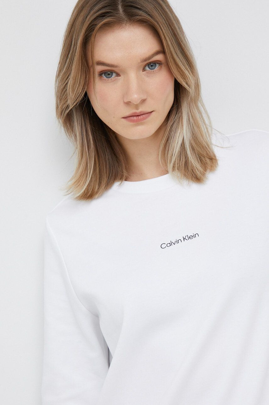 Calvin Klein Mikina dámská černá barva hladká - Pepit.cz