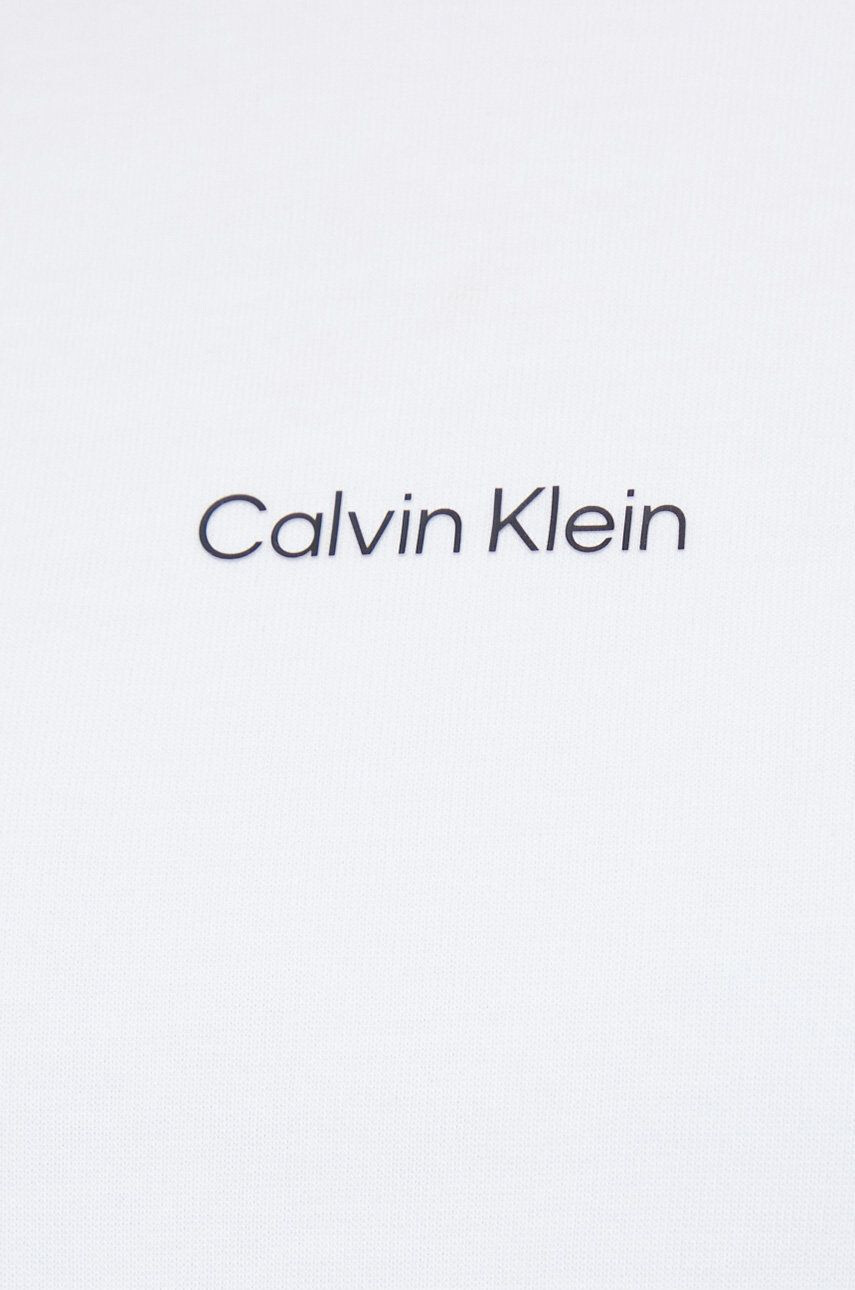 Calvin Klein Mikina dámská bílá barva hladká - Pepit.cz