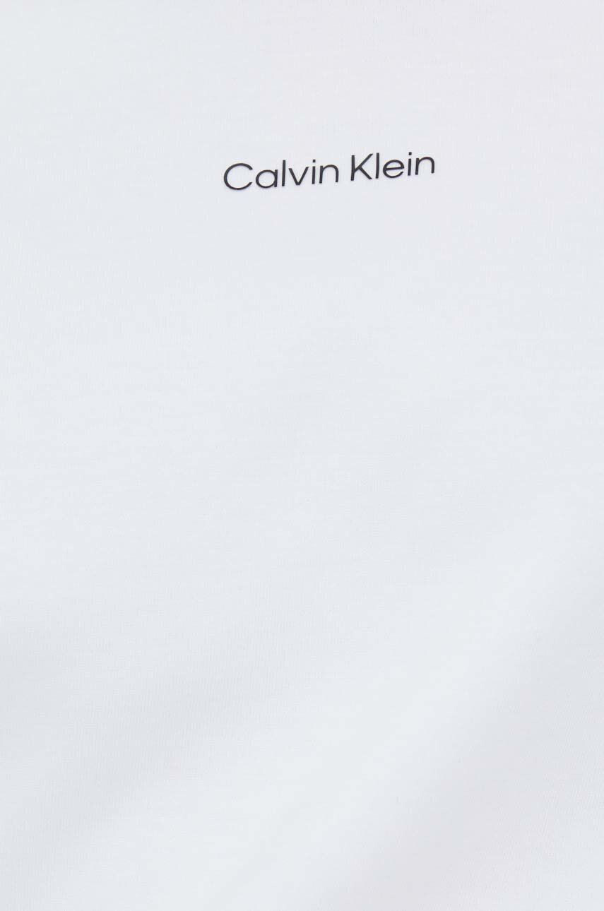 Calvin Klein Mikina dámská bílá barva hladká - Pepit.cz