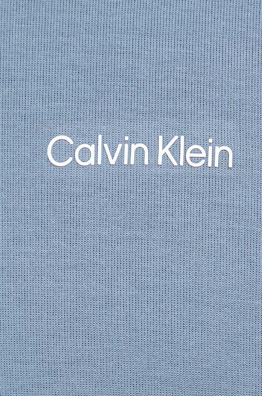 Calvin Klein Mikina pánská béžová barva s kapucí s aplikací - Pepit.cz