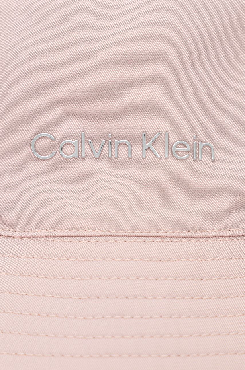 Calvin Klein Oboustranný klobouk růžová barva - Pepit.cz