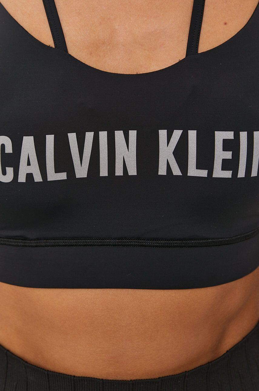 Calvin Klein Performance Sportovní podprsenka černá barva - Pepit.cz