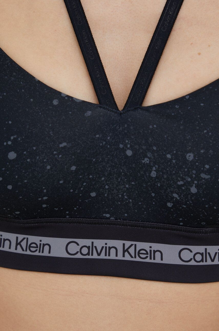 Calvin Klein Performance Sportovní podprsenka Active Icon černá barva - Pepit.cz