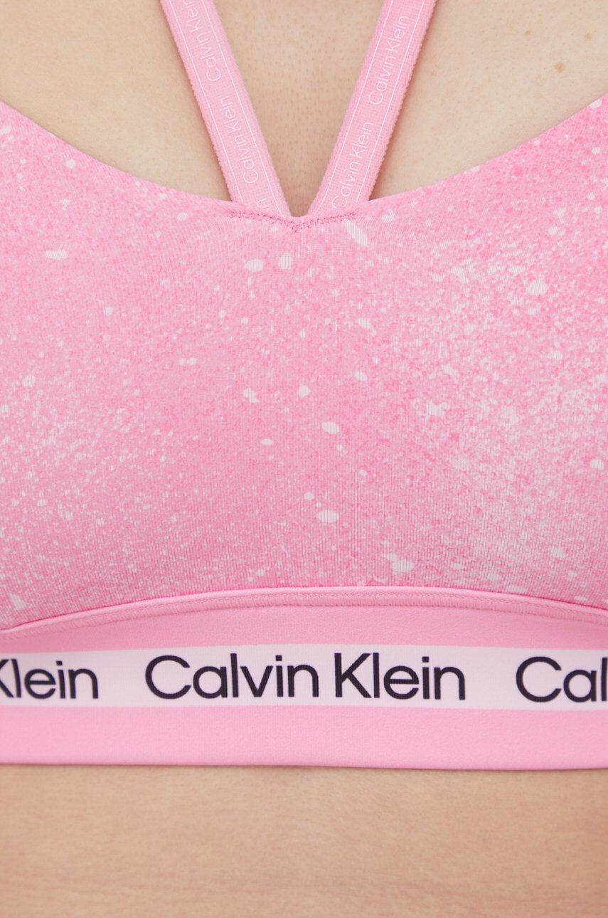 Calvin Klein Performance Sportovní podprsenka Active Icon růžová barva - Pepit.cz