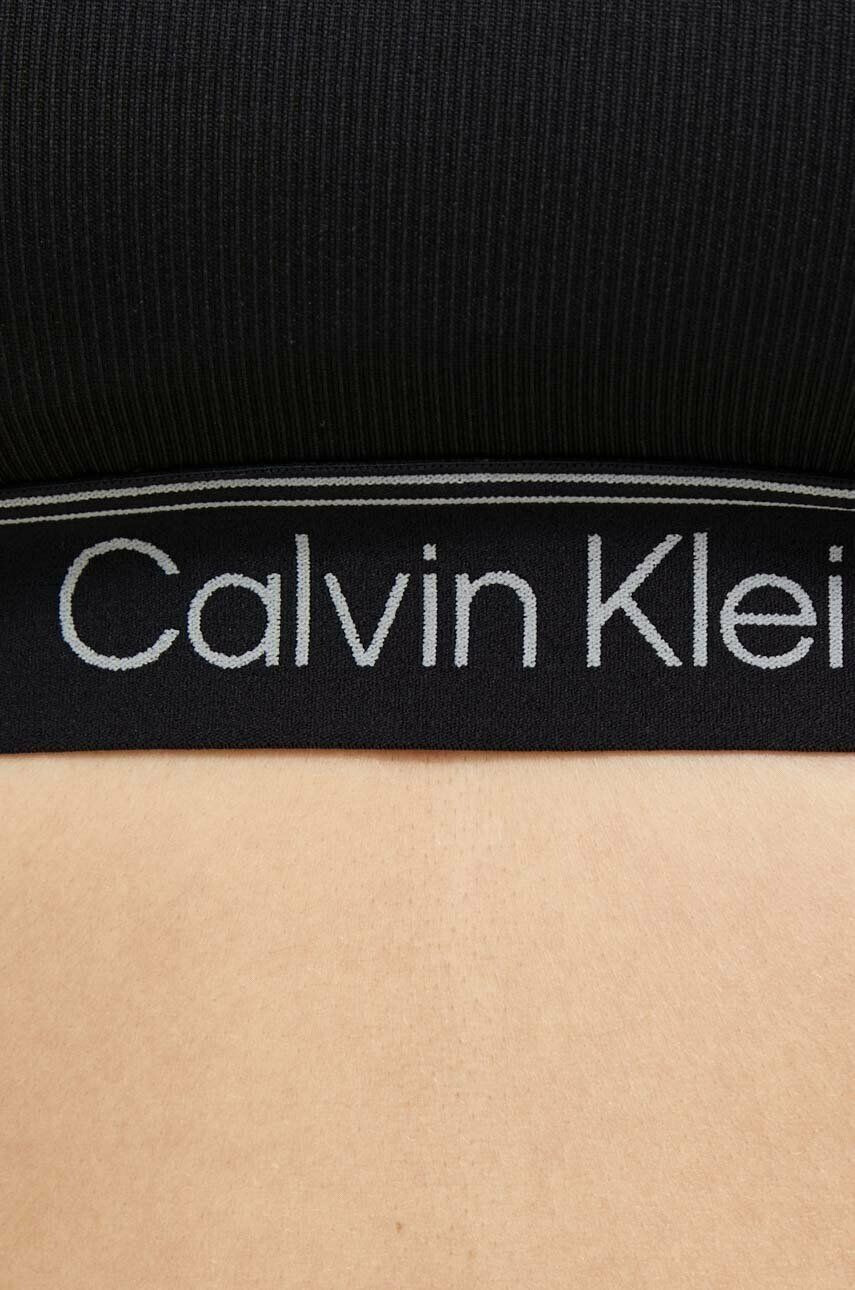 Calvin Klein Performance Sportovní podprsenka CK Athletic černá barva - Pepit.cz