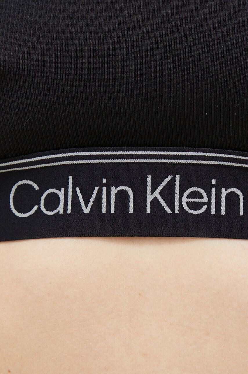 Calvin Klein Performance Sportovní podprsenka CK Athletic černá barva - Pepit.cz