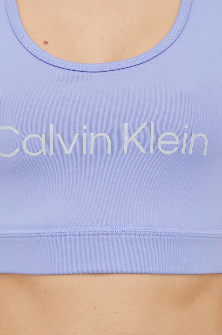 Calvin Klein Performance Sportovní podprsenka Ck Essentials fialová barva - Pepit.cz