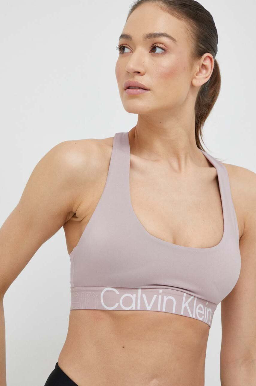 Calvin Klein Performance Sportovní podprsenka Effect růžová barva - Pepit.cz