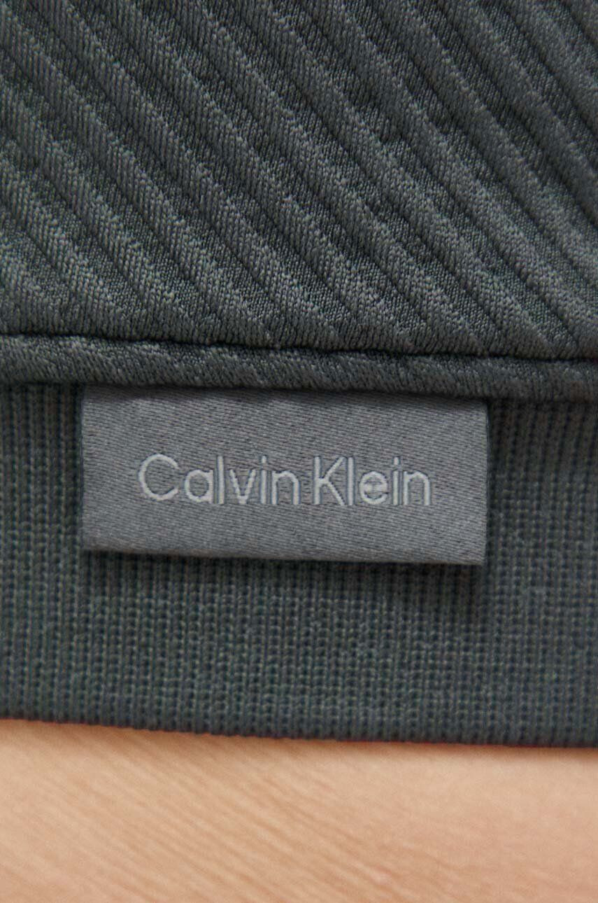 Calvin Klein Performance Sportovní podprsenka Essentials zelená barva - Pepit.cz