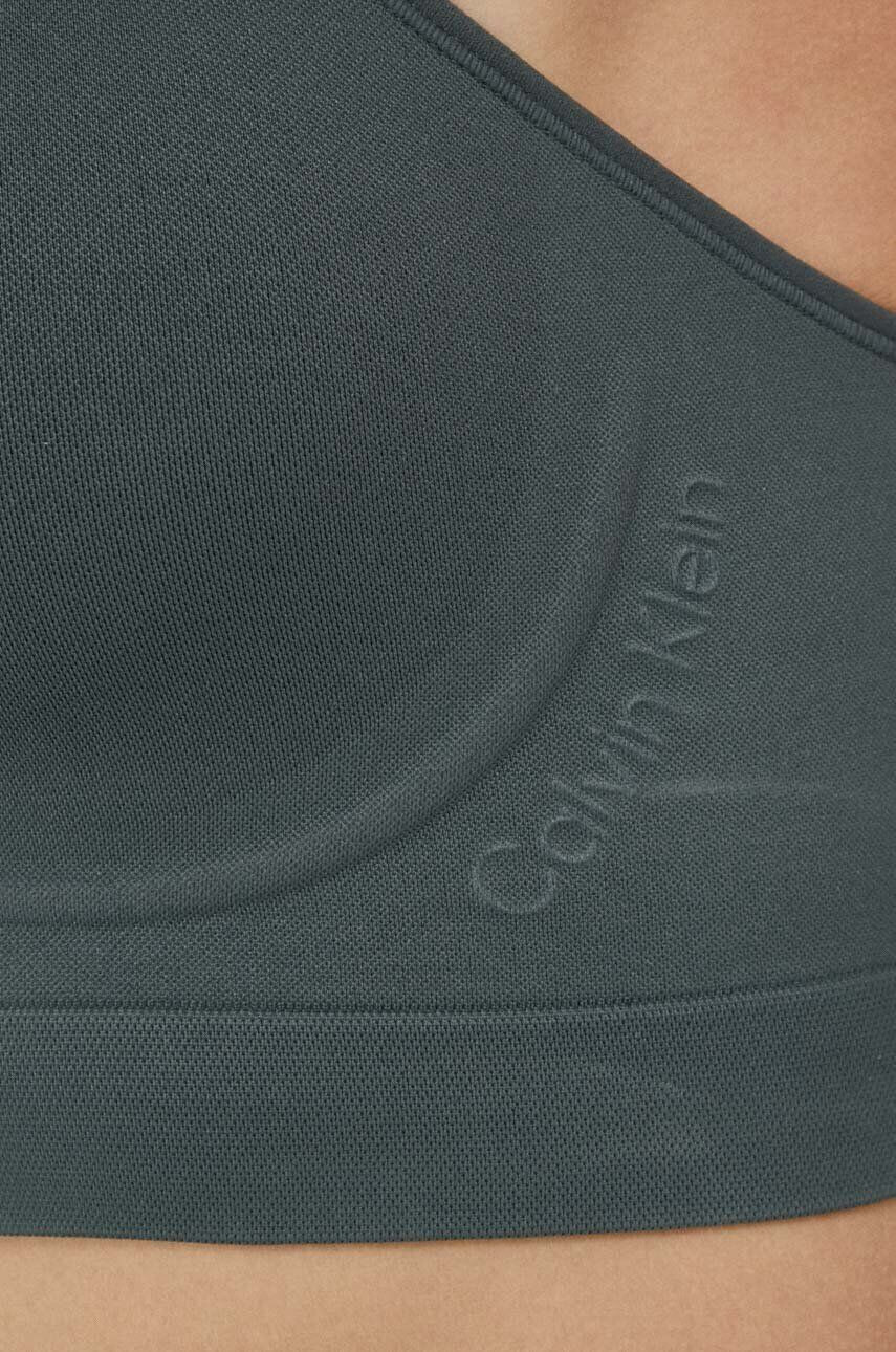 Calvin Klein Performance Sportovní podprsenka Essentials šedá barva - Pepit.cz